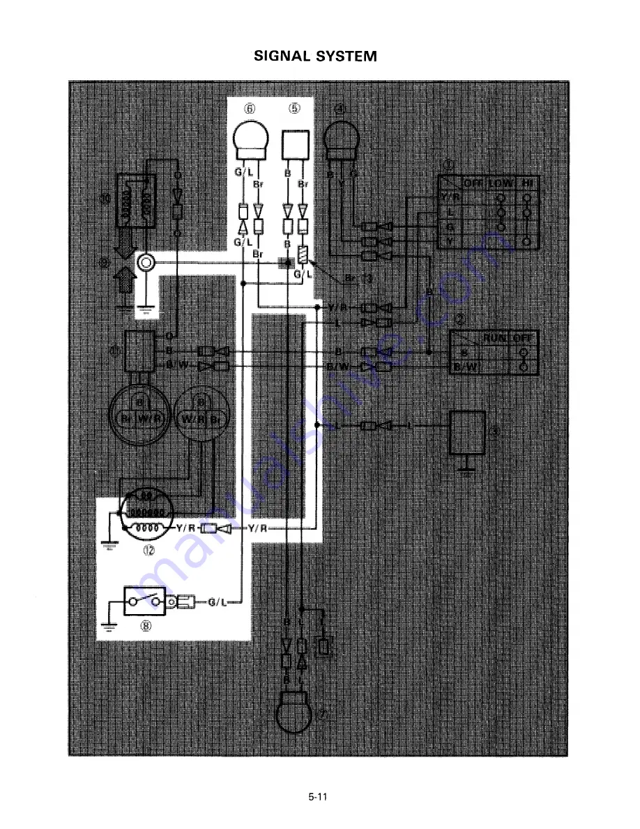 Yamaha YTZ250S 1986 Service Manual Download Page 121