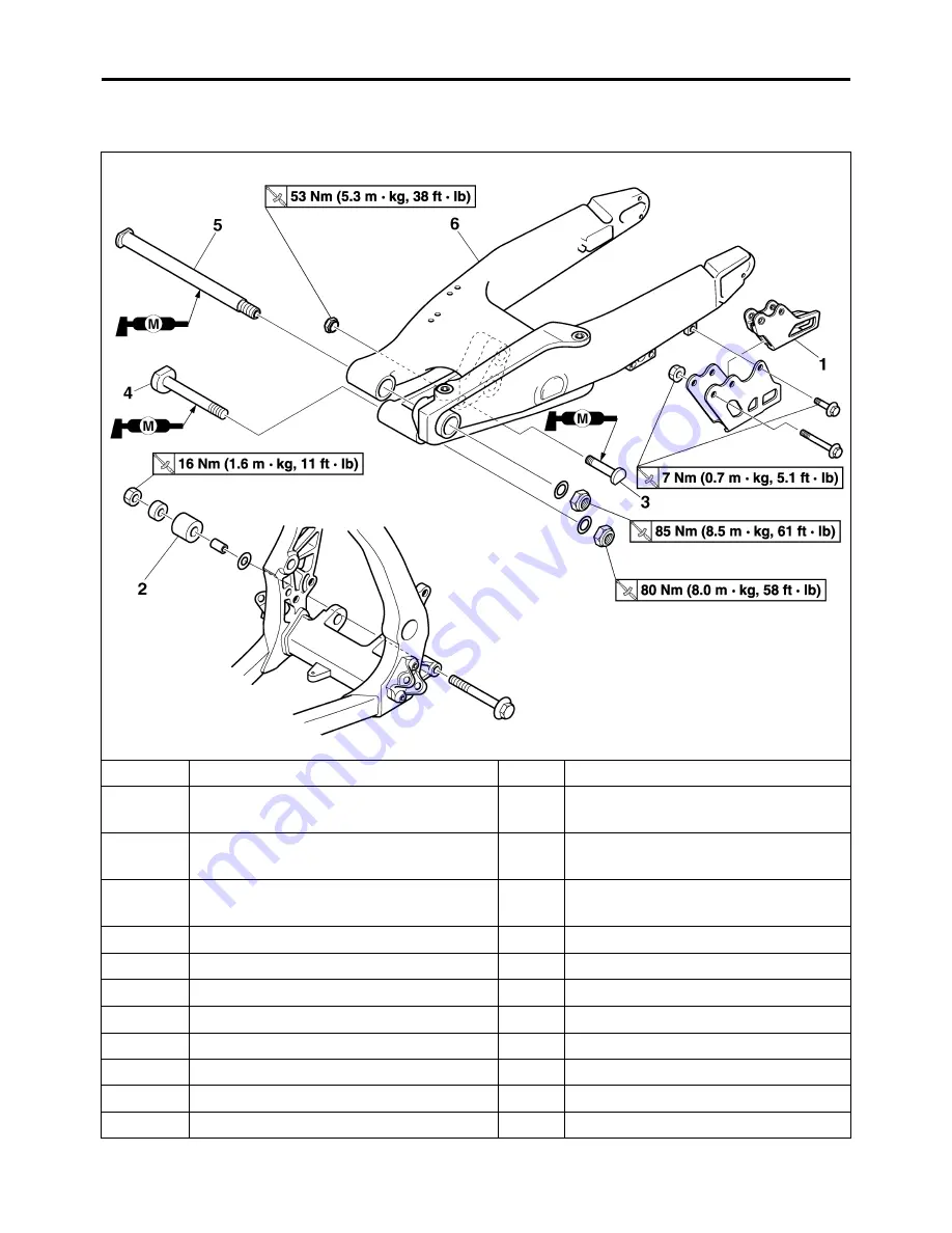 Yamaha YZ125 2009 Owner'S Service Manual Download Page 197