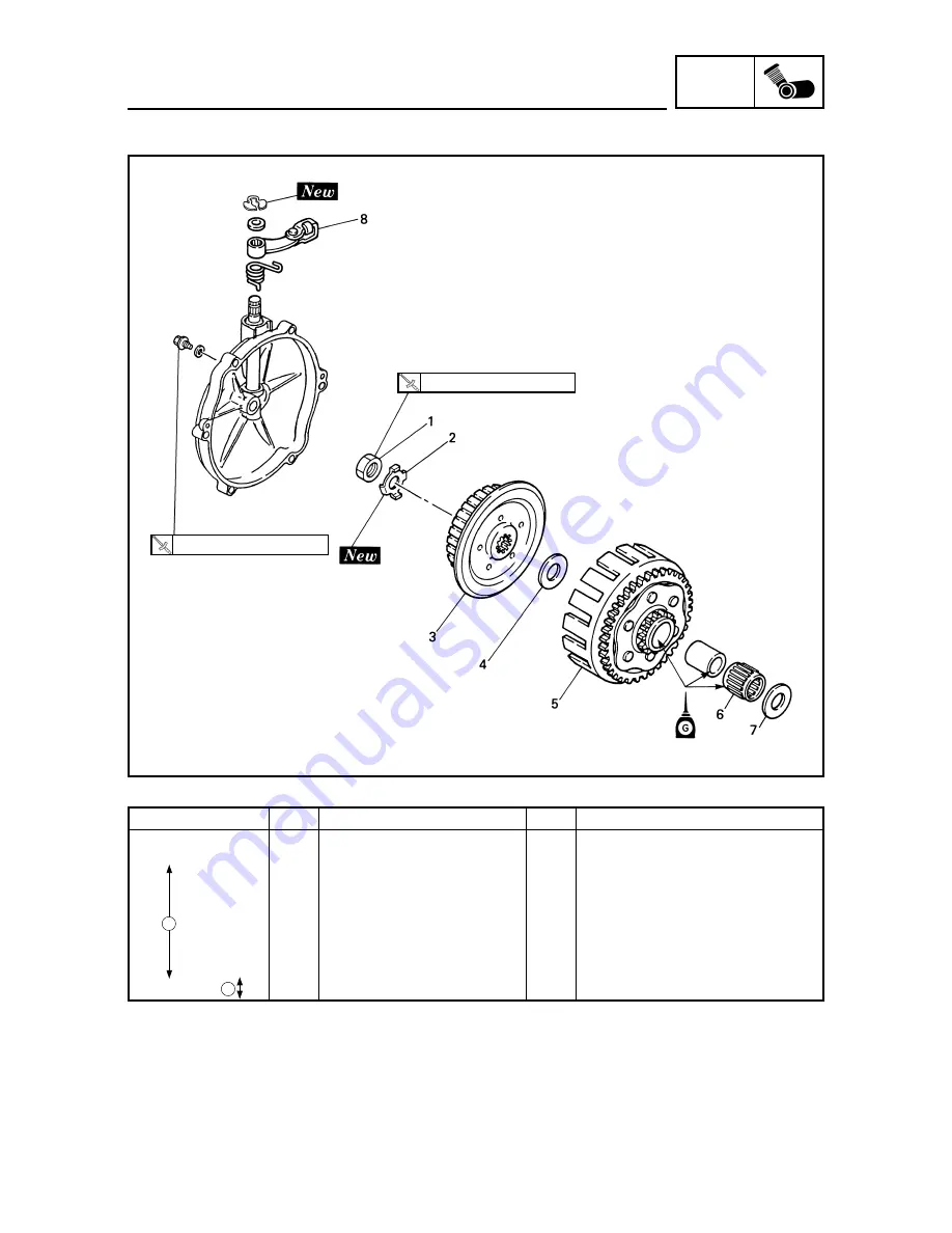 Yamaha YZ125(S)/LC Owner'S Service Manual Download Page 274