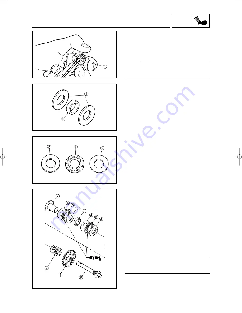 Yamaha YZ125(S)/LC Owner'S Service Manual Download Page 306