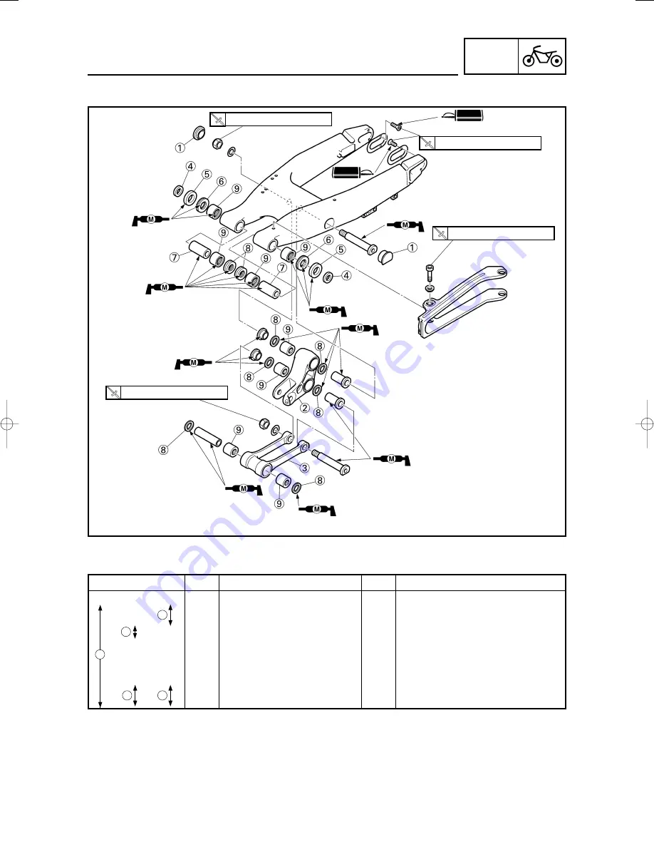 Yamaha YZ125(S)/LC Owner'S Service Manual Download Page 464