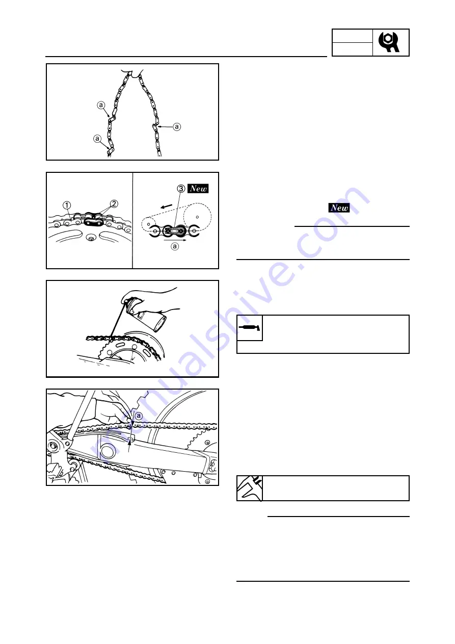 Yamaha YZ250 Owner'S Service Manual Download Page 186