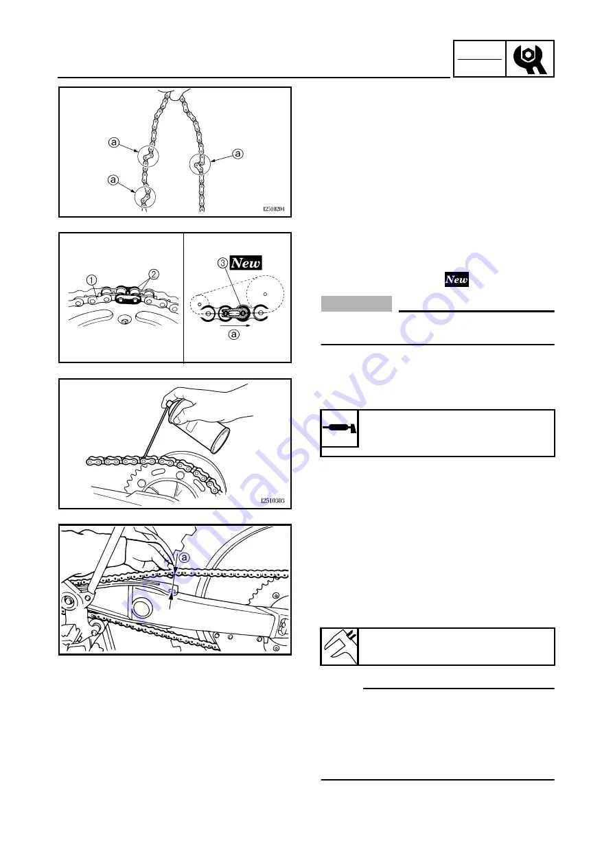 Yamaha YZ250F Owner'S Service Manual Download Page 230