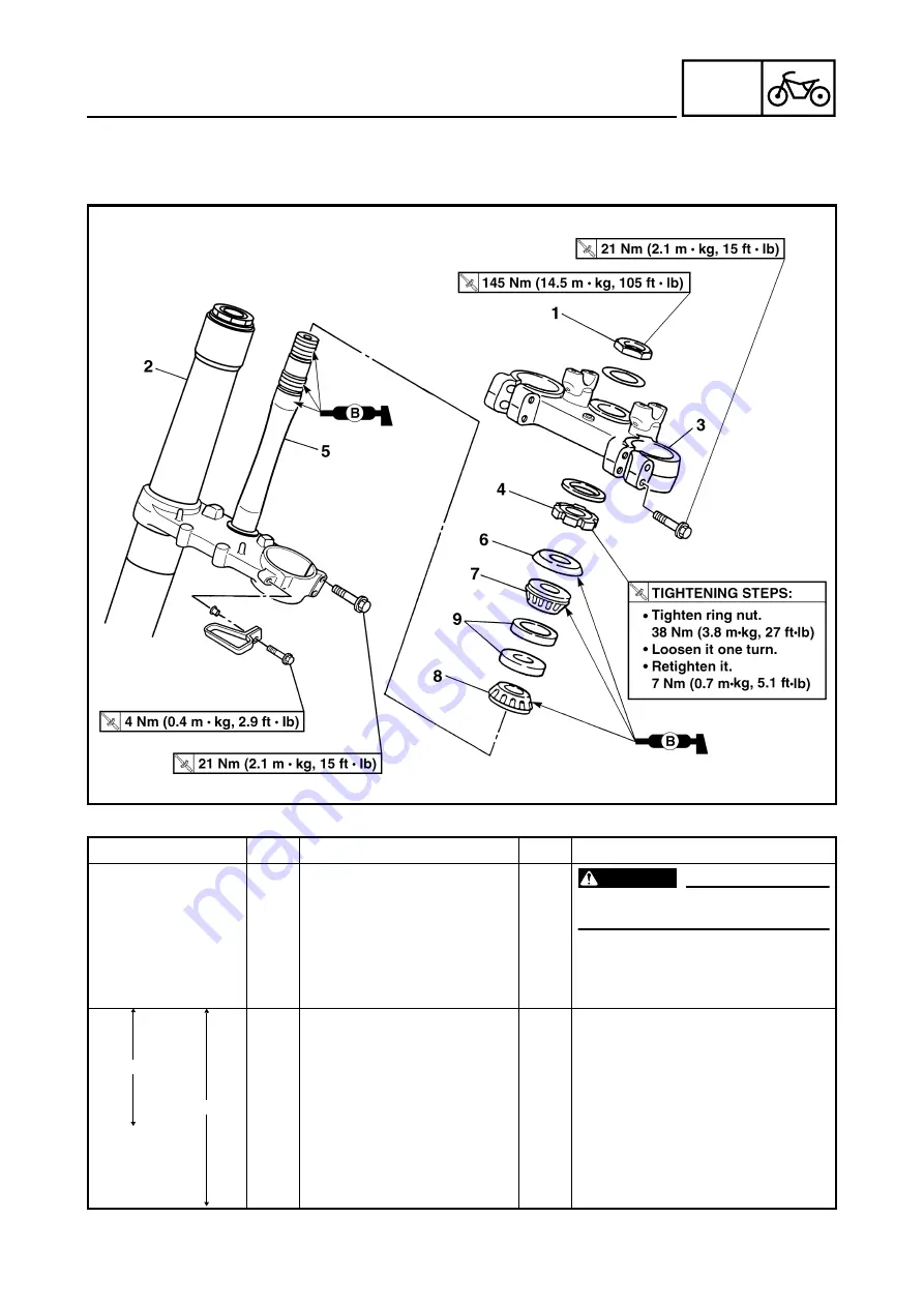 Yamaha YZ250F Owner'S Service Manual Download Page 562