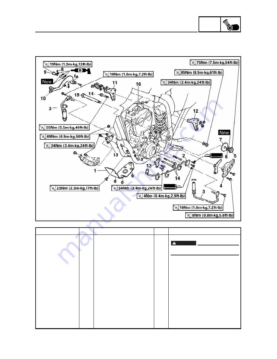 Yamaha YZ426F(M)/LC Owner'S Service Manual Download Page 376