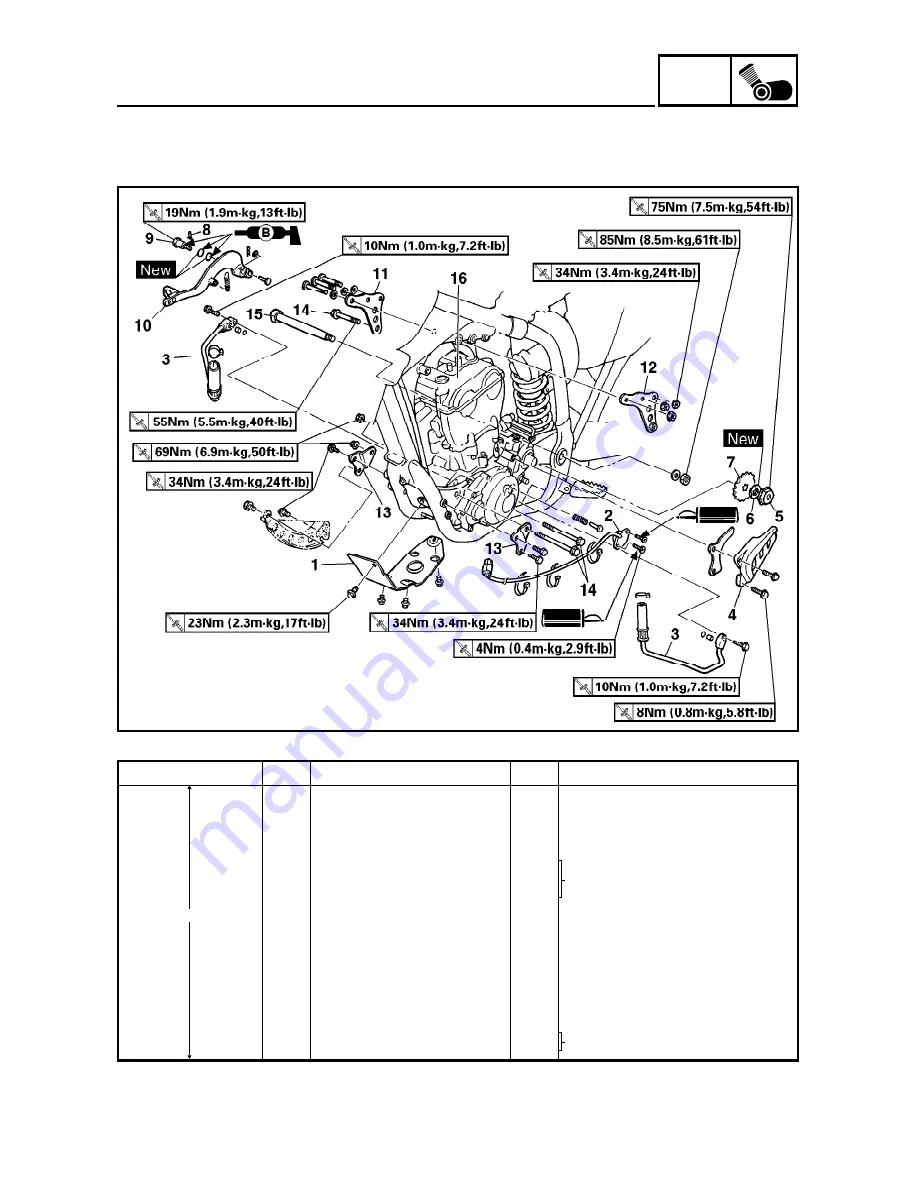 Yamaha YZ426F(M)/LC Скачать руководство пользователя страница 378