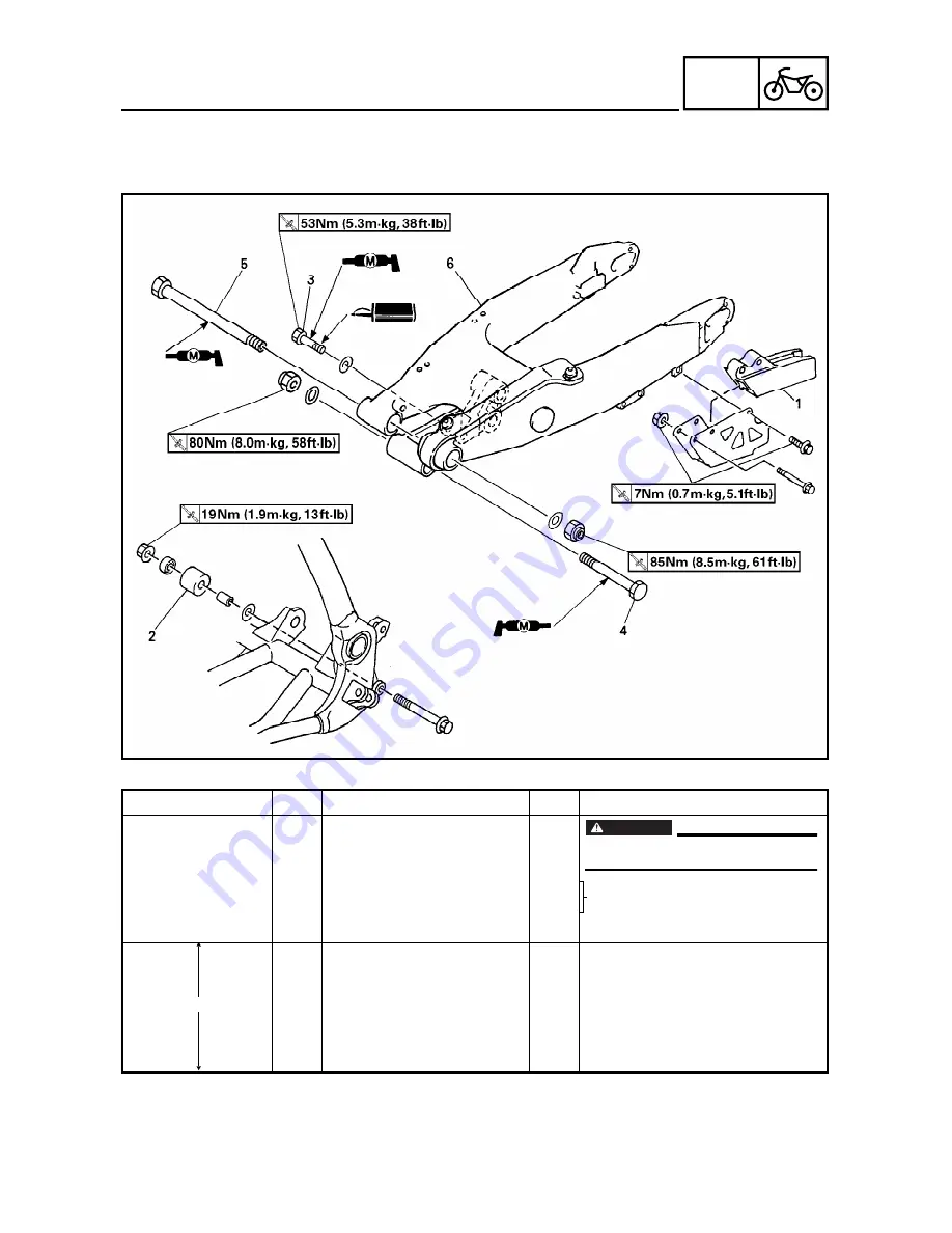 Yamaha YZ426F(M)/LC Owner'S Service Manual Download Page 514