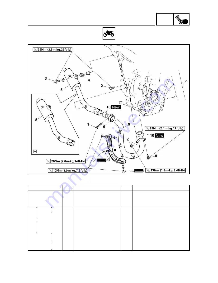 Yamaha YZ426F Скачать руководство пользователя страница 242