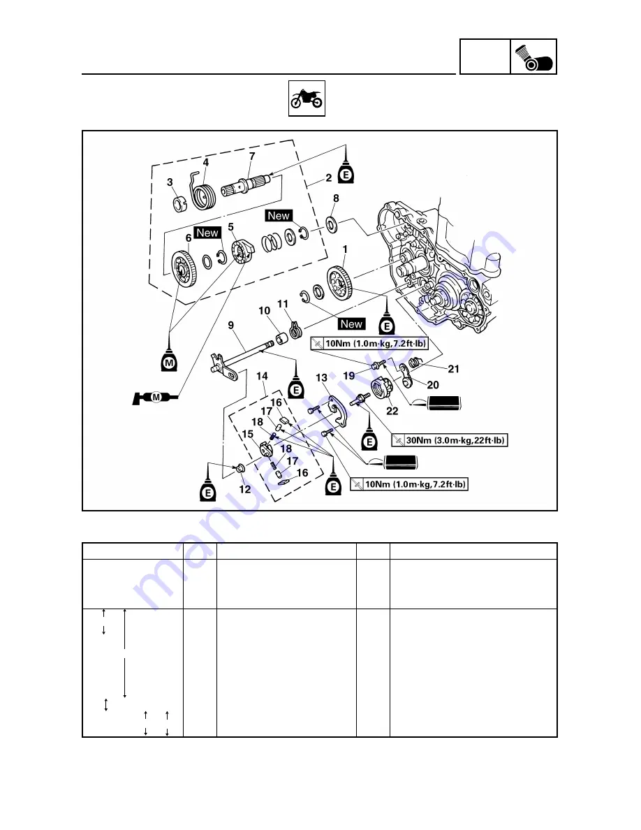 Yamaha YZ426F Скачать руководство пользователя страница 372