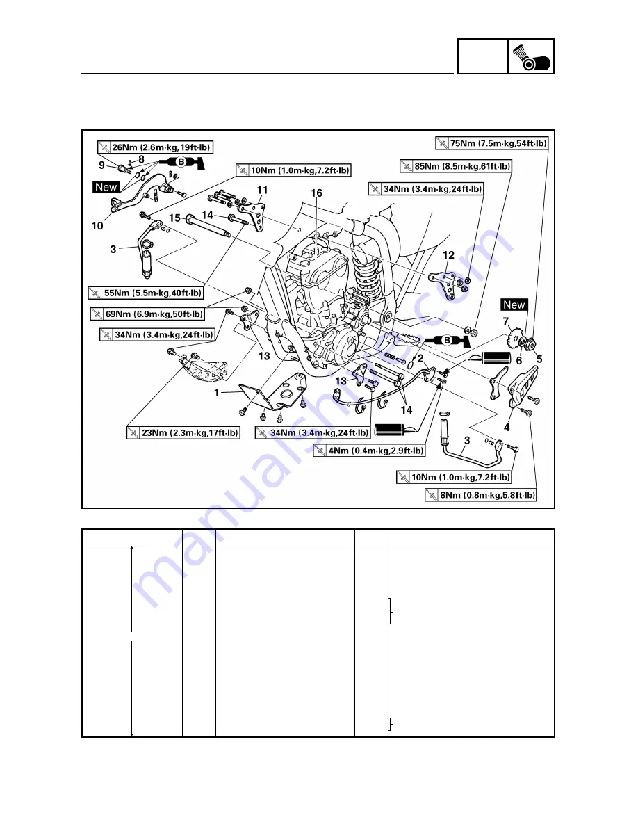 Yamaha YZ426F Owner'S Service Manual Download Page 396