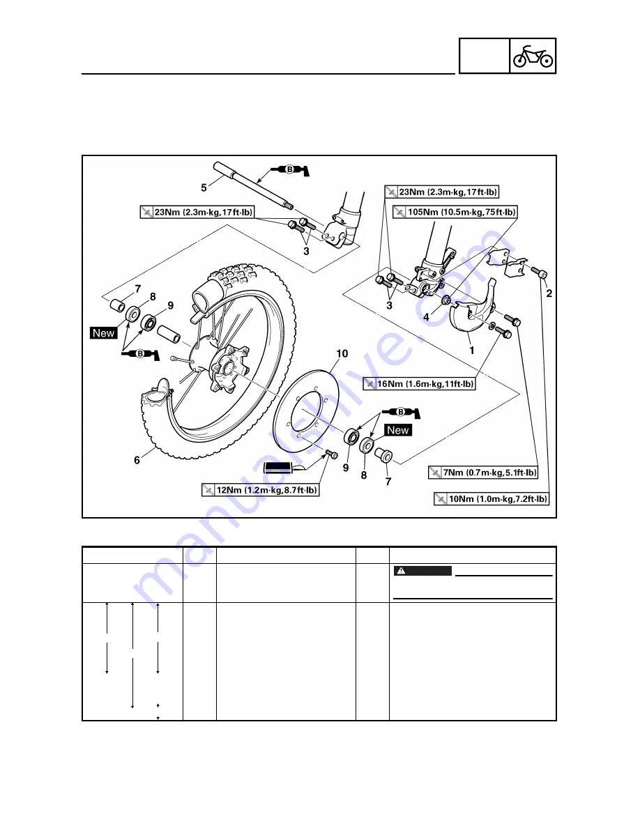 Yamaha YZ426F Скачать руководство пользователя страница 432