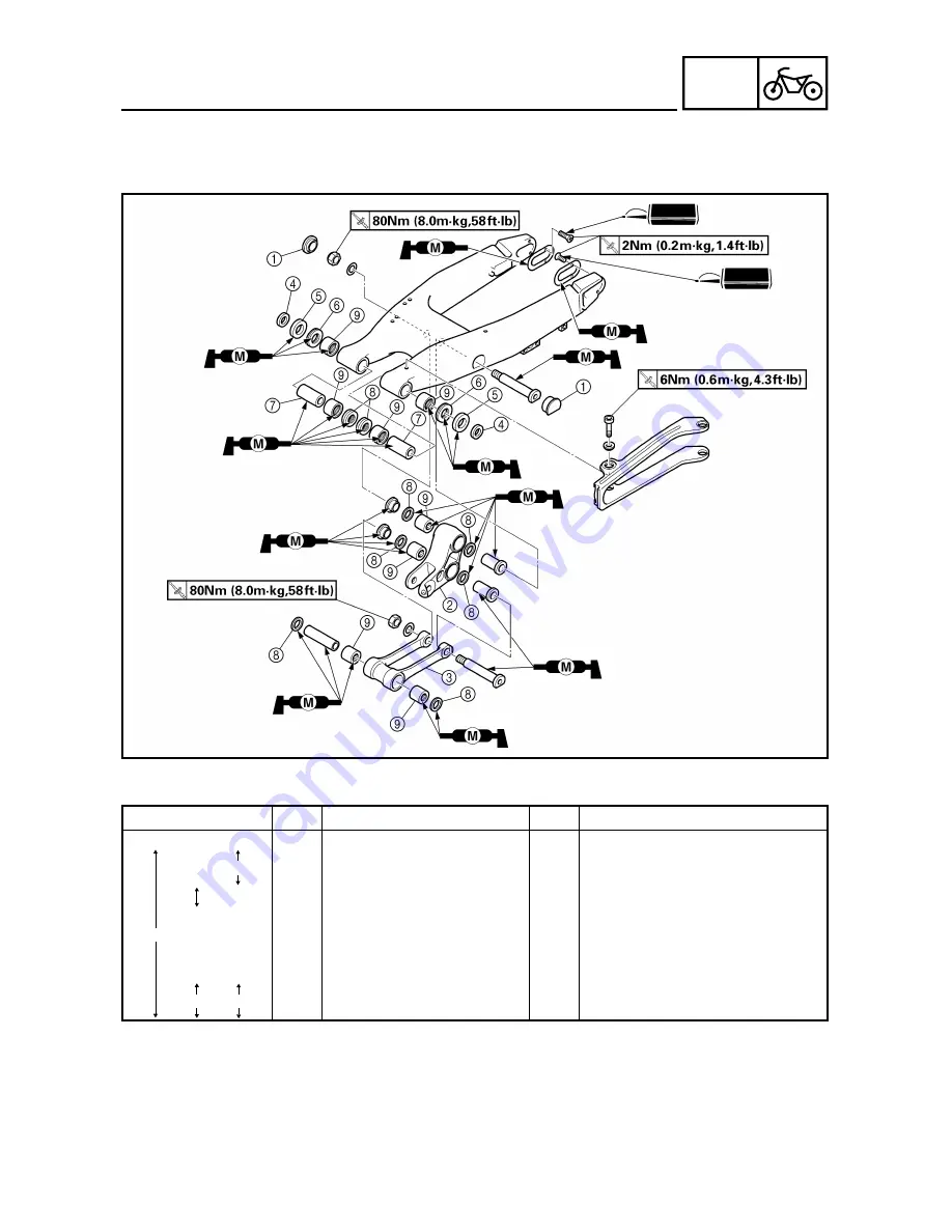 Yamaha YZ426F Owner'S Service Manual Download Page 534