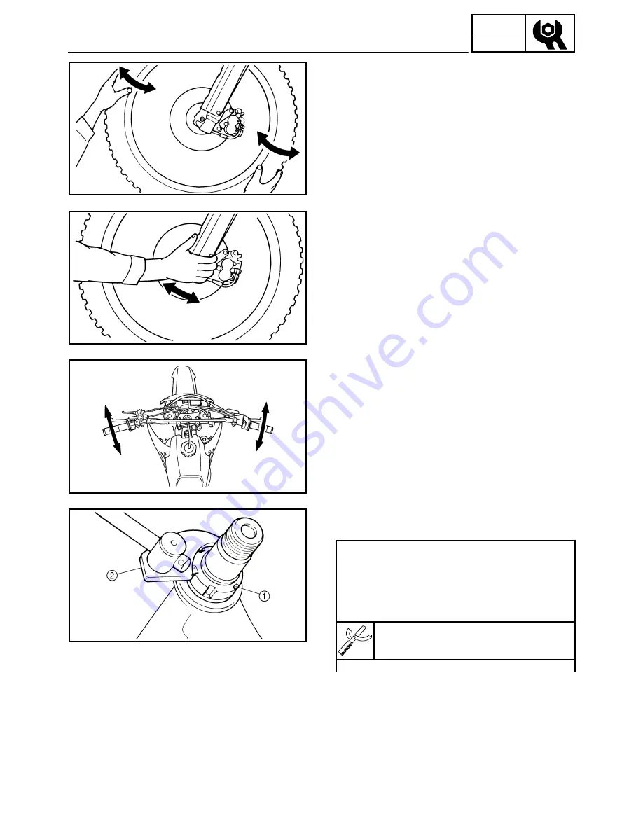 Yamaha YZ450F(T) Owner'S Service Manual Download Page 103