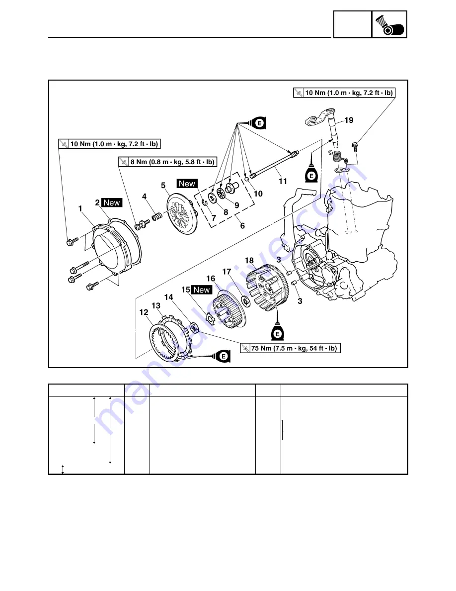 Yamaha YZ450F(T) Owner'S Service Manual Download Page 157