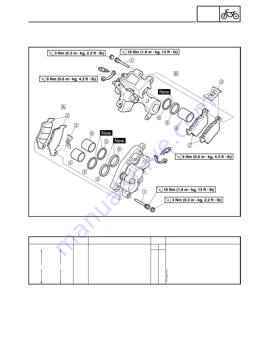 Yamaha YZ450F(T) Owner'S Service Manual Download Page 218