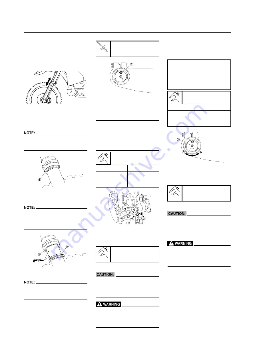 Yamaha YZ450F(X) Owner'S Service Manual Download Page 61