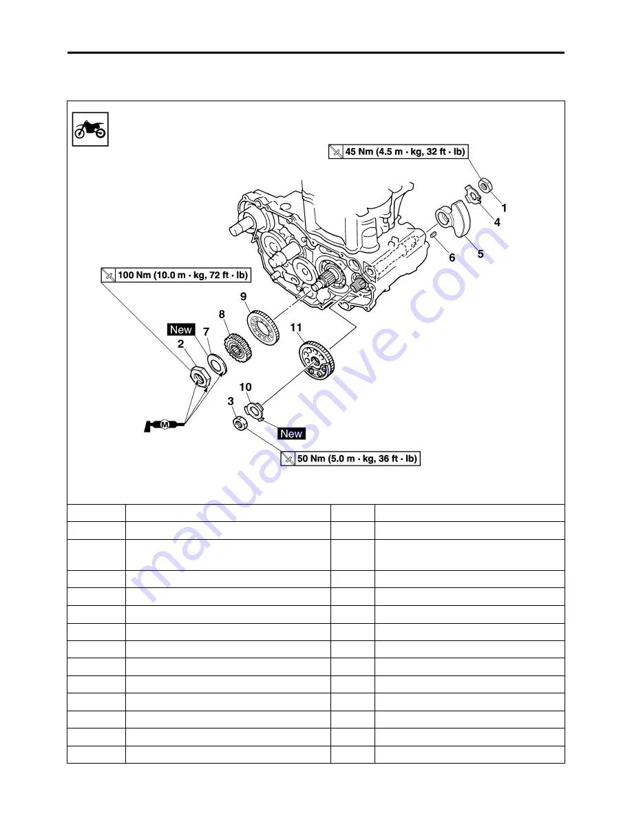 Yamaha YZ450FA 2011 Скачать руководство пользователя страница 158