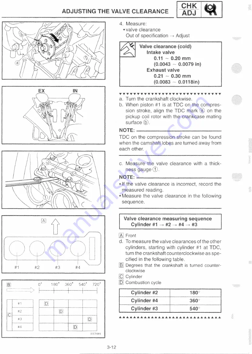 Yamaha YZF-R6CL Service Manual Download Page 60