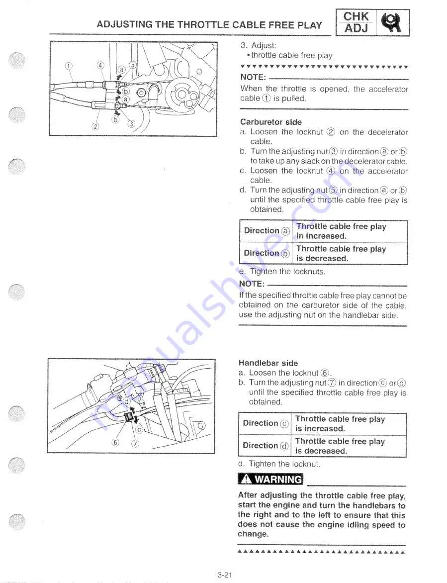 Yamaha YZF-R6CL Service Manual Download Page 69