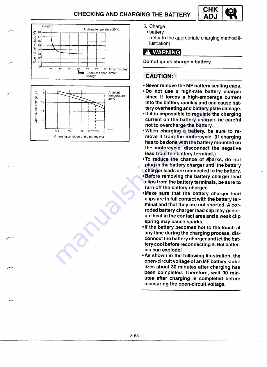 Yamaha YZF-R6CL Service Manual Download Page 111