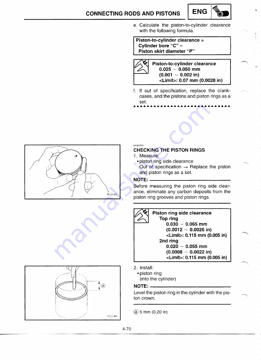 Yamaha YZF-R6CL Service Manual Download Page 189