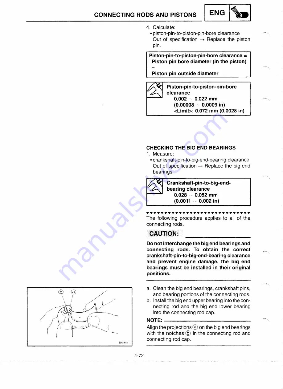 Yamaha YZF-R6CL Service Manual Download Page 191