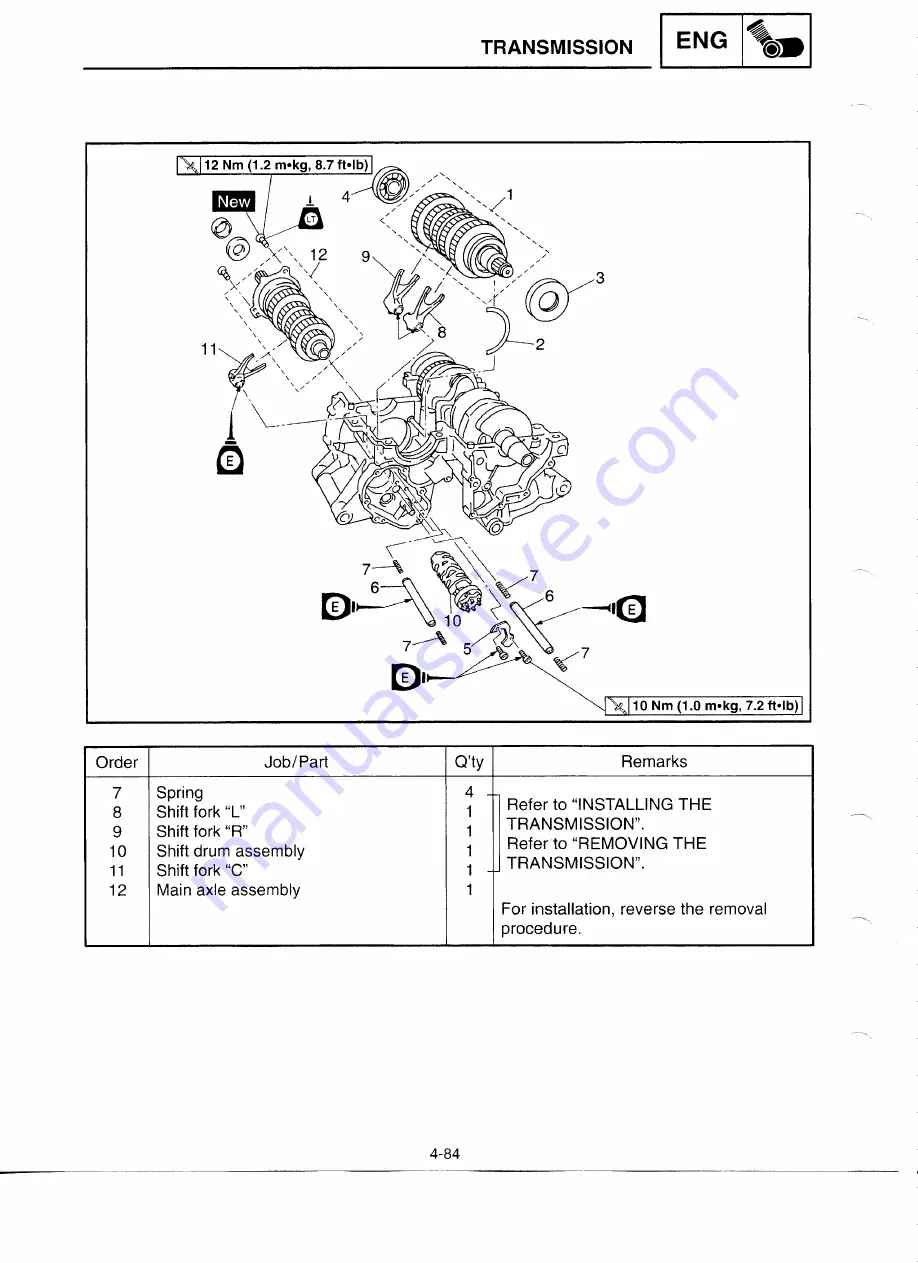 Yamaha YZF-R6CL Service Manual Download Page 203