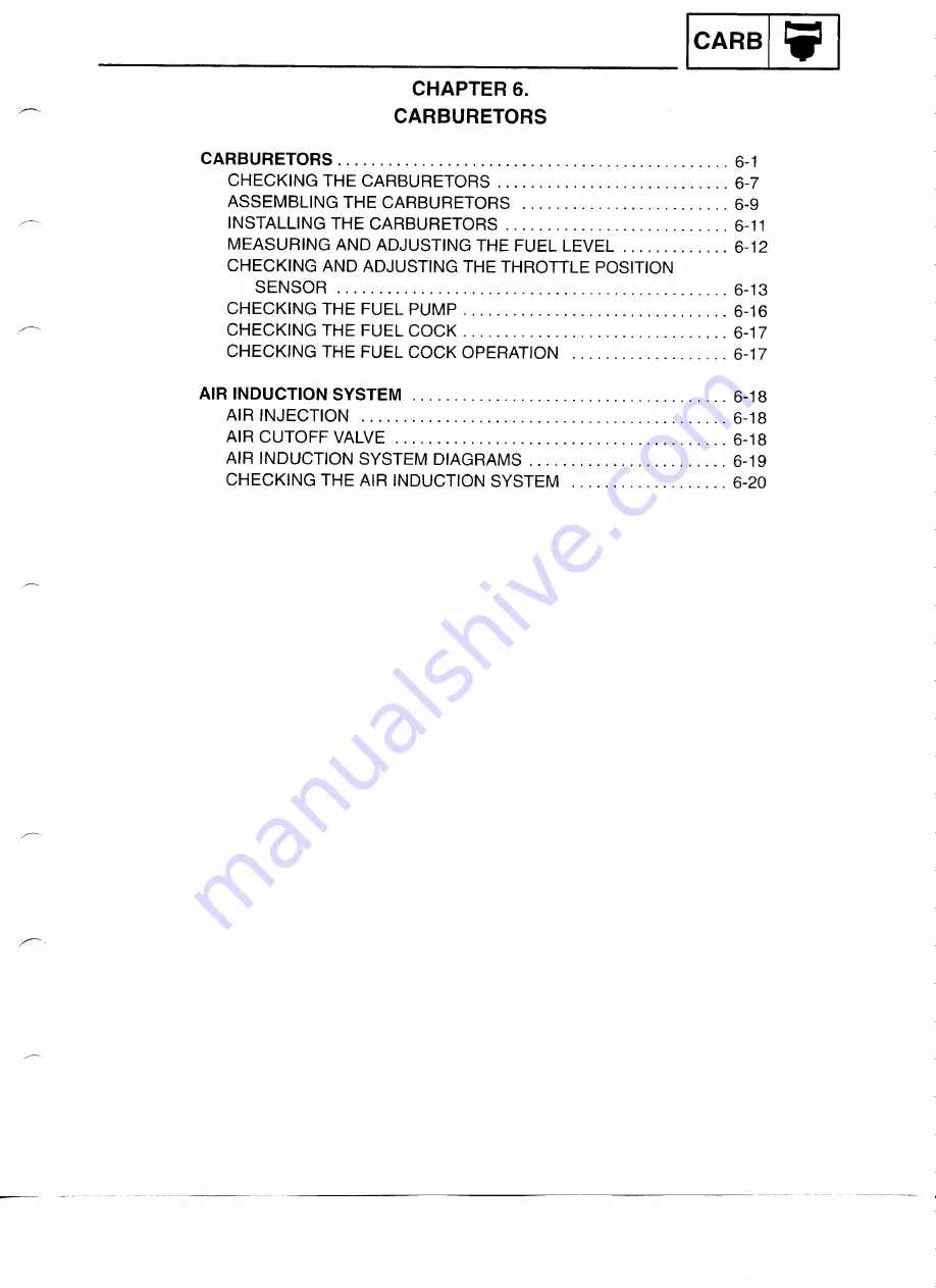 Yamaha YZF-R6CL Service Manual Download Page 229