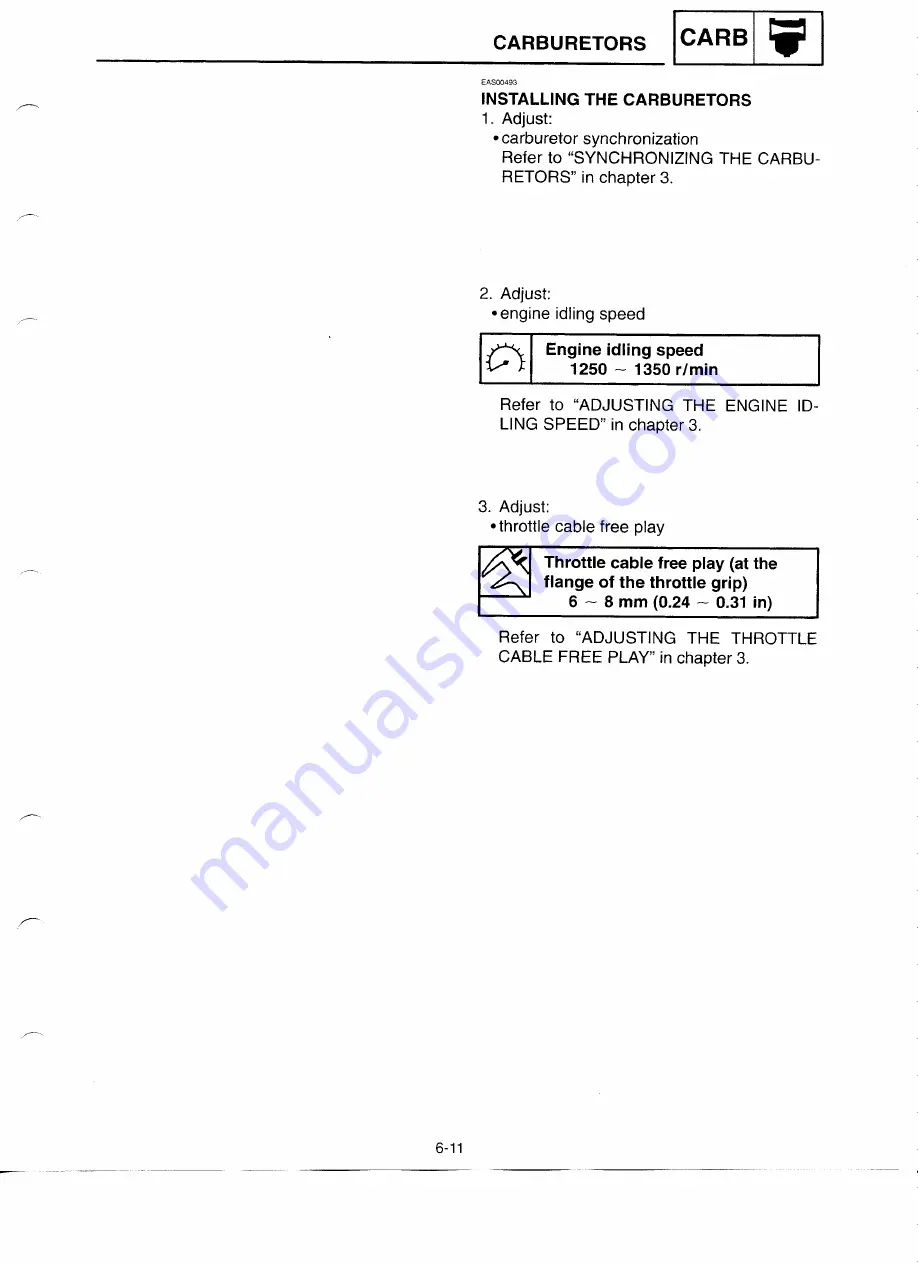 Yamaha YZF-R6CL Service Manual Download Page 240