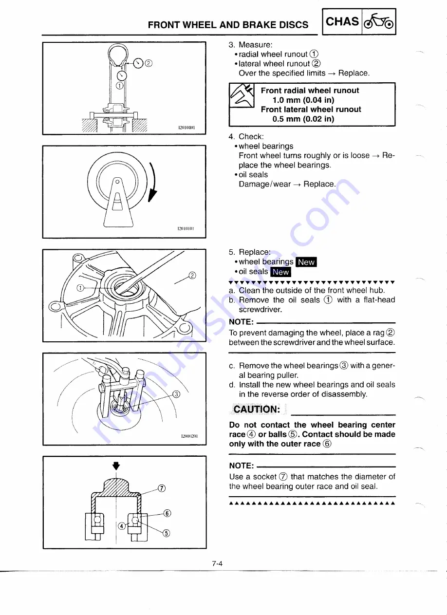 Yamaha YZF-R6CL Service Manual Download Page 255