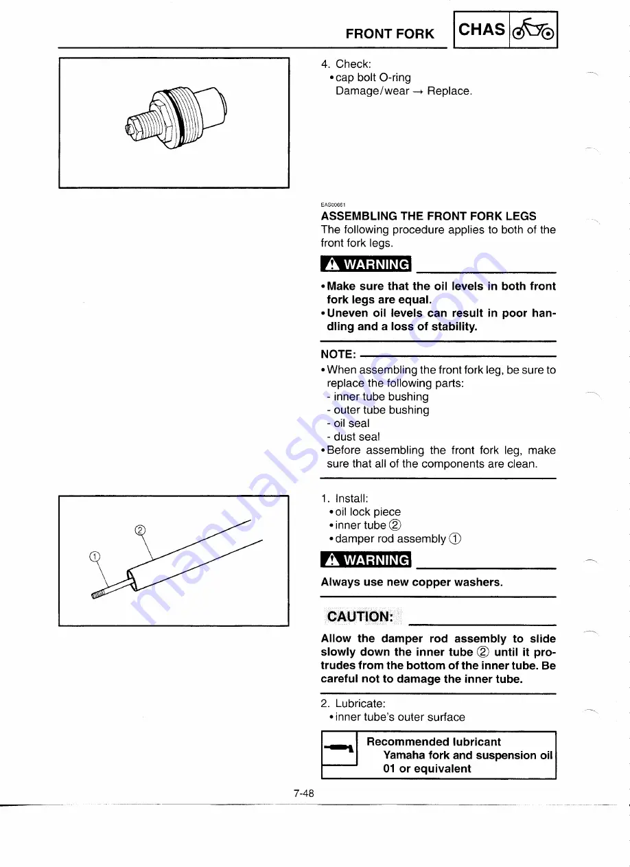 Yamaha YZF-R6CL Service Manual Download Page 299