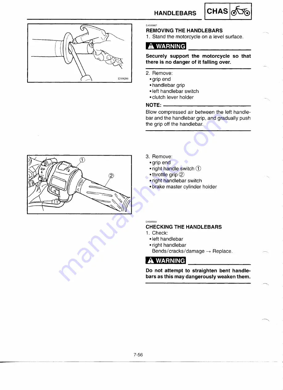 Yamaha YZF-R6CL Service Manual Download Page 307