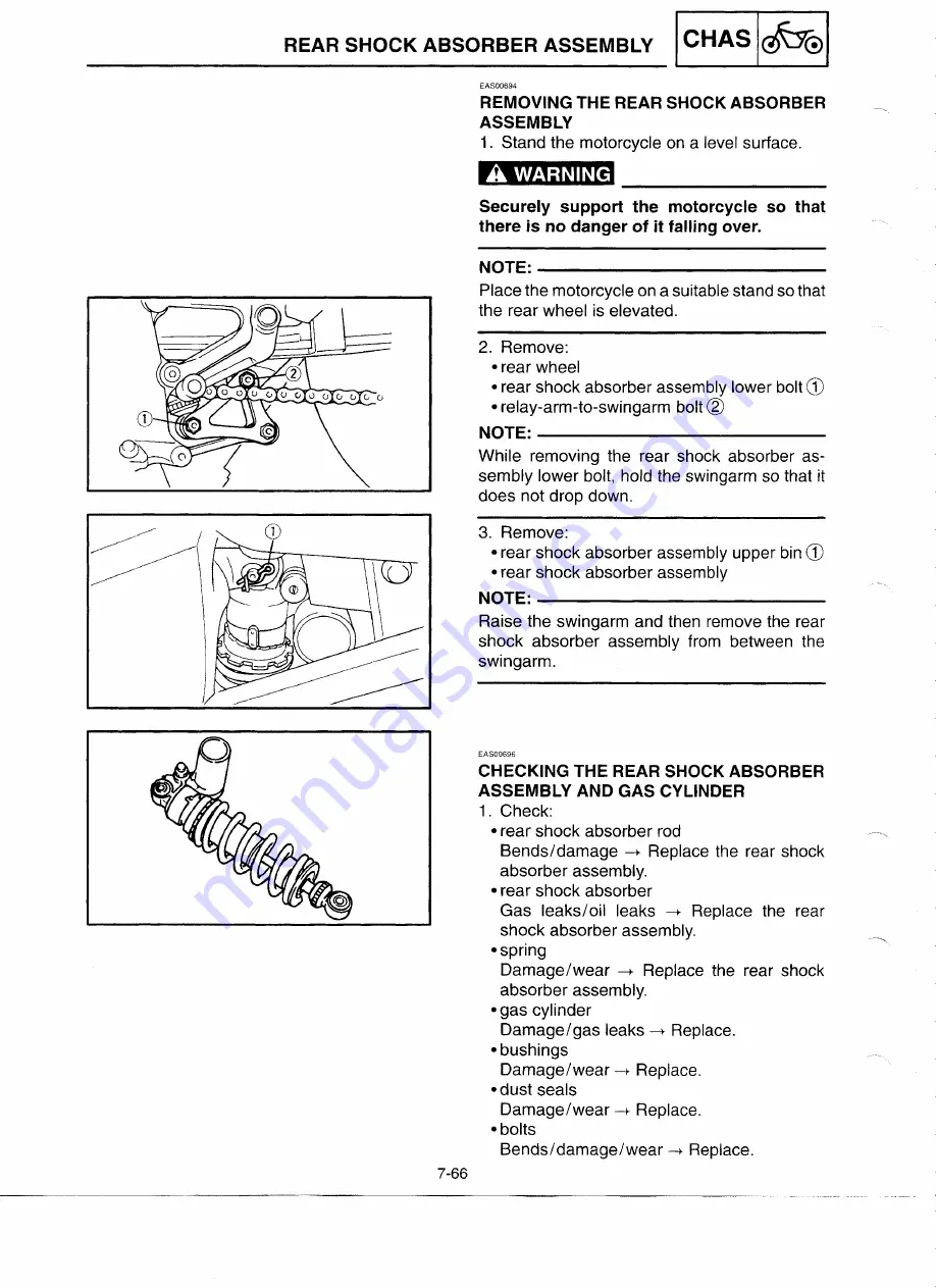 Yamaha YZF-R6CL Service Manual Download Page 317