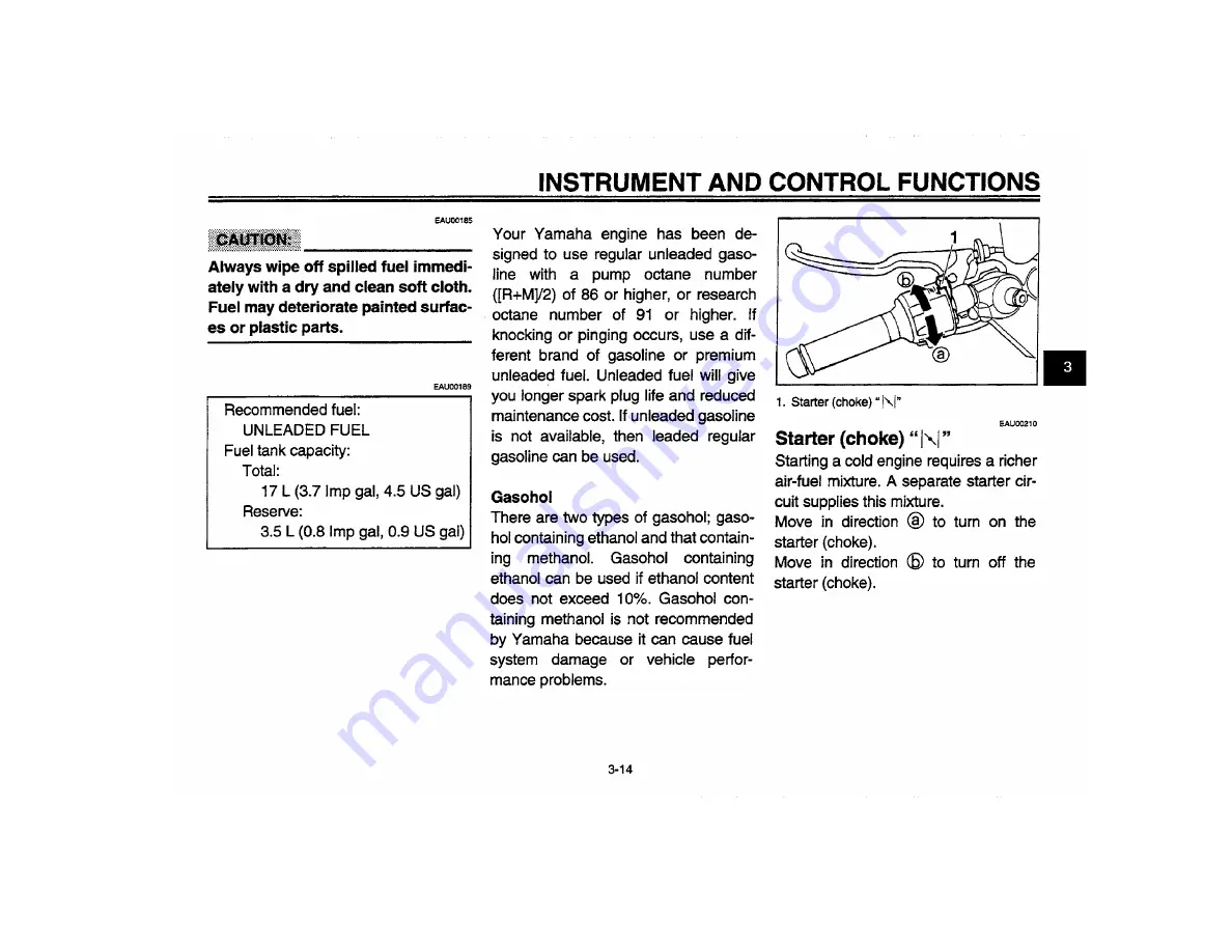 Yamaha YZF-R6L Owner'S Manual Download Page 36