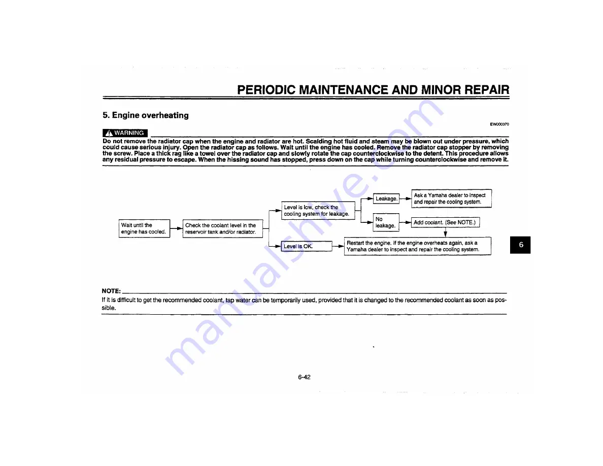 Yamaha YZF-R6L Owner'S Manual Download Page 98