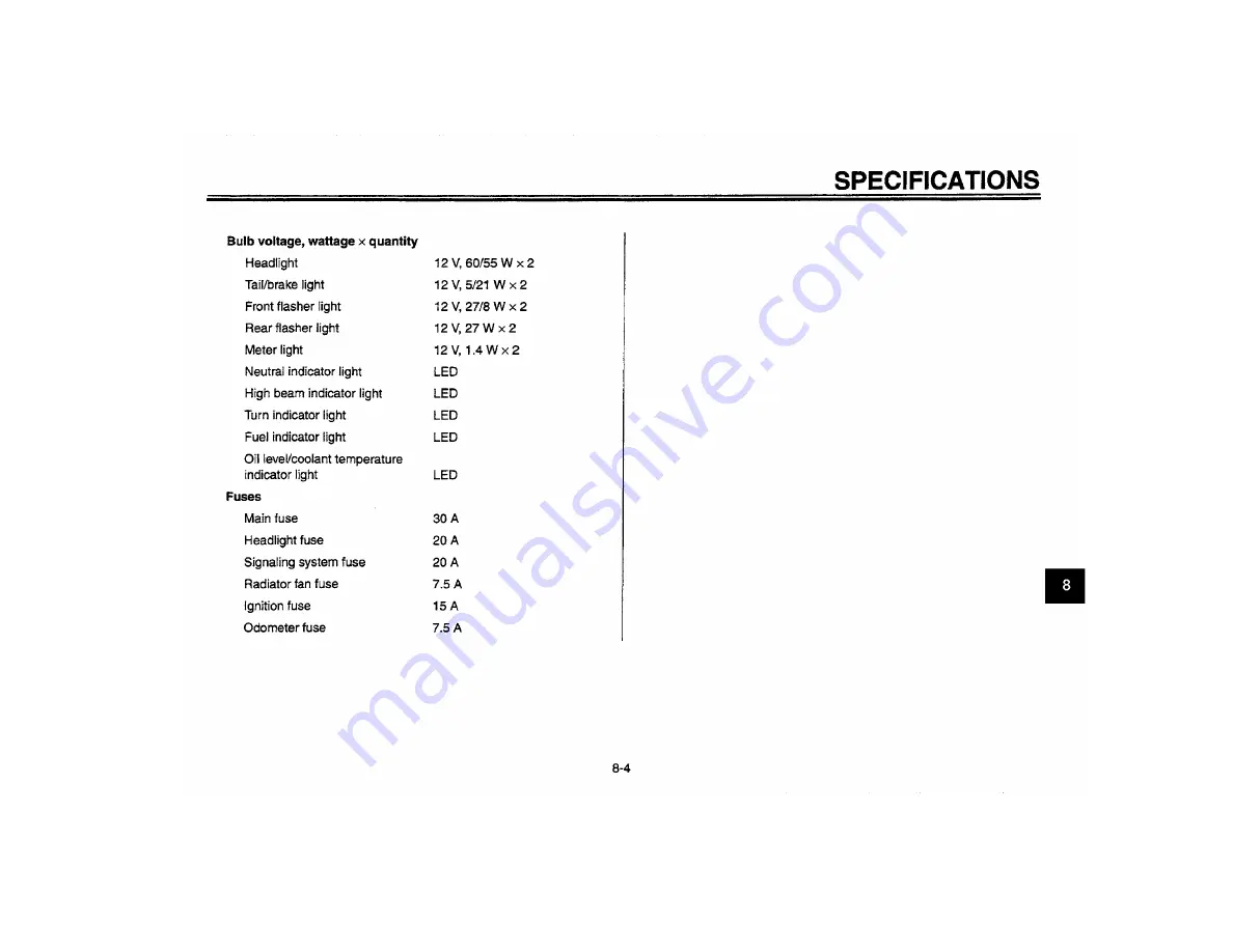 Yamaha YZF-R6L Owner'S Manual Download Page 107