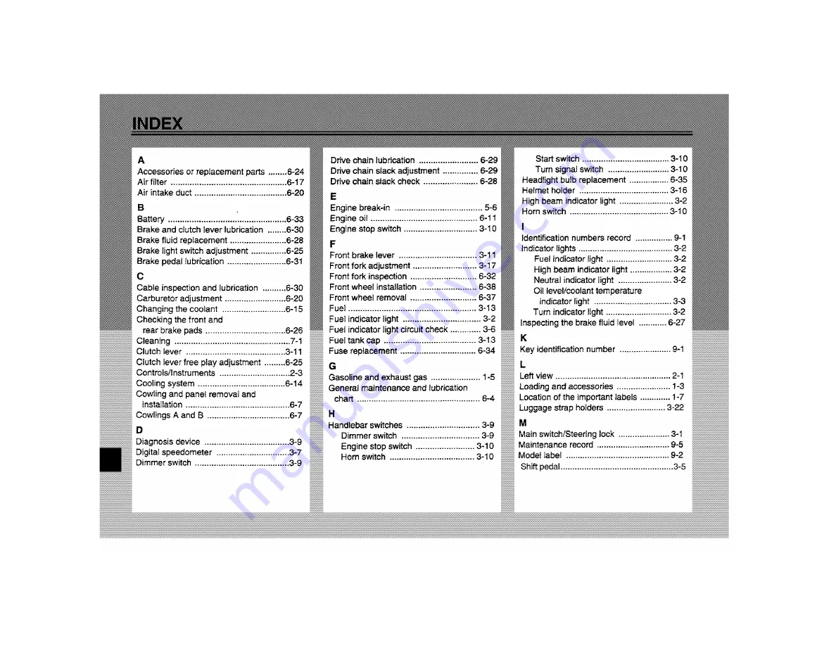 Yamaha YZF-R6L Owner'S Manual Download Page 119