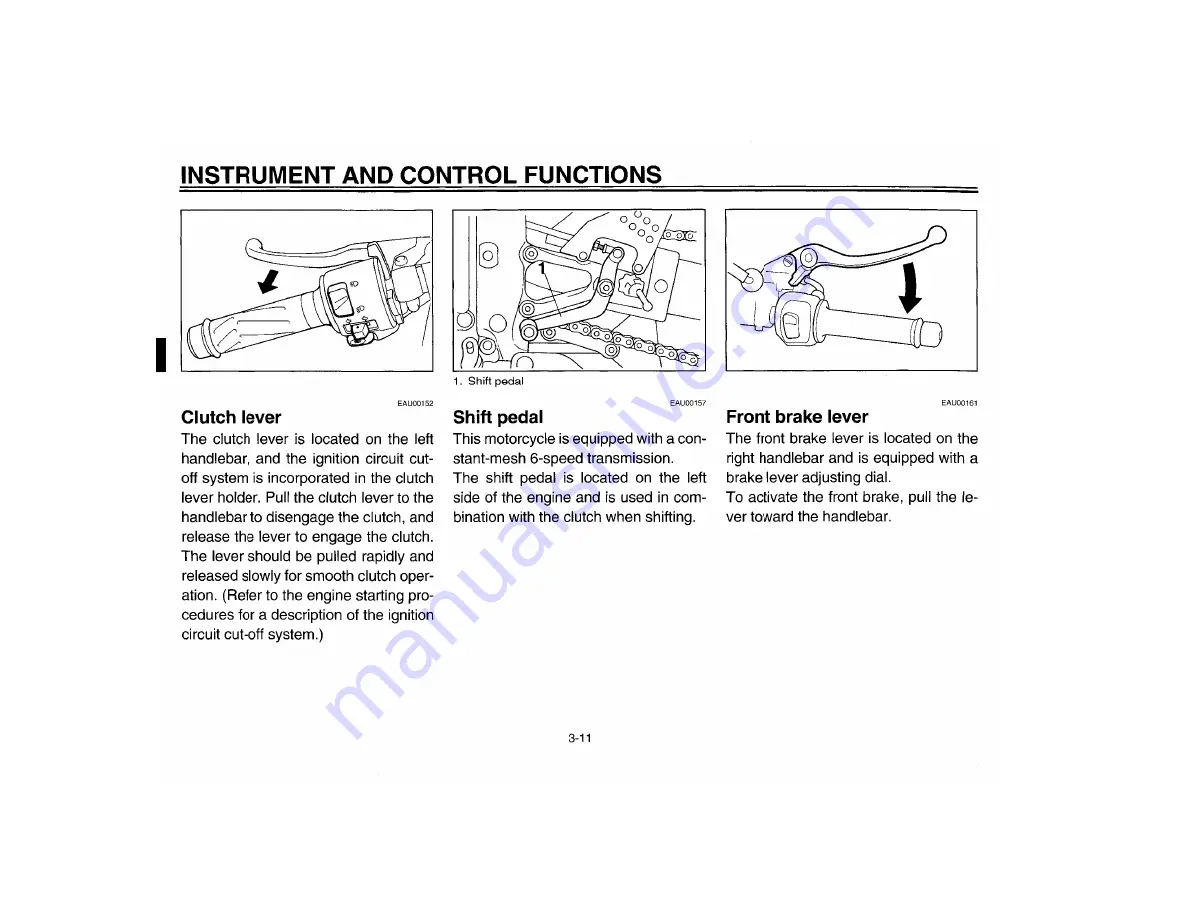 Yamaha YZF-R6M Owner'S Manual Download Page 32