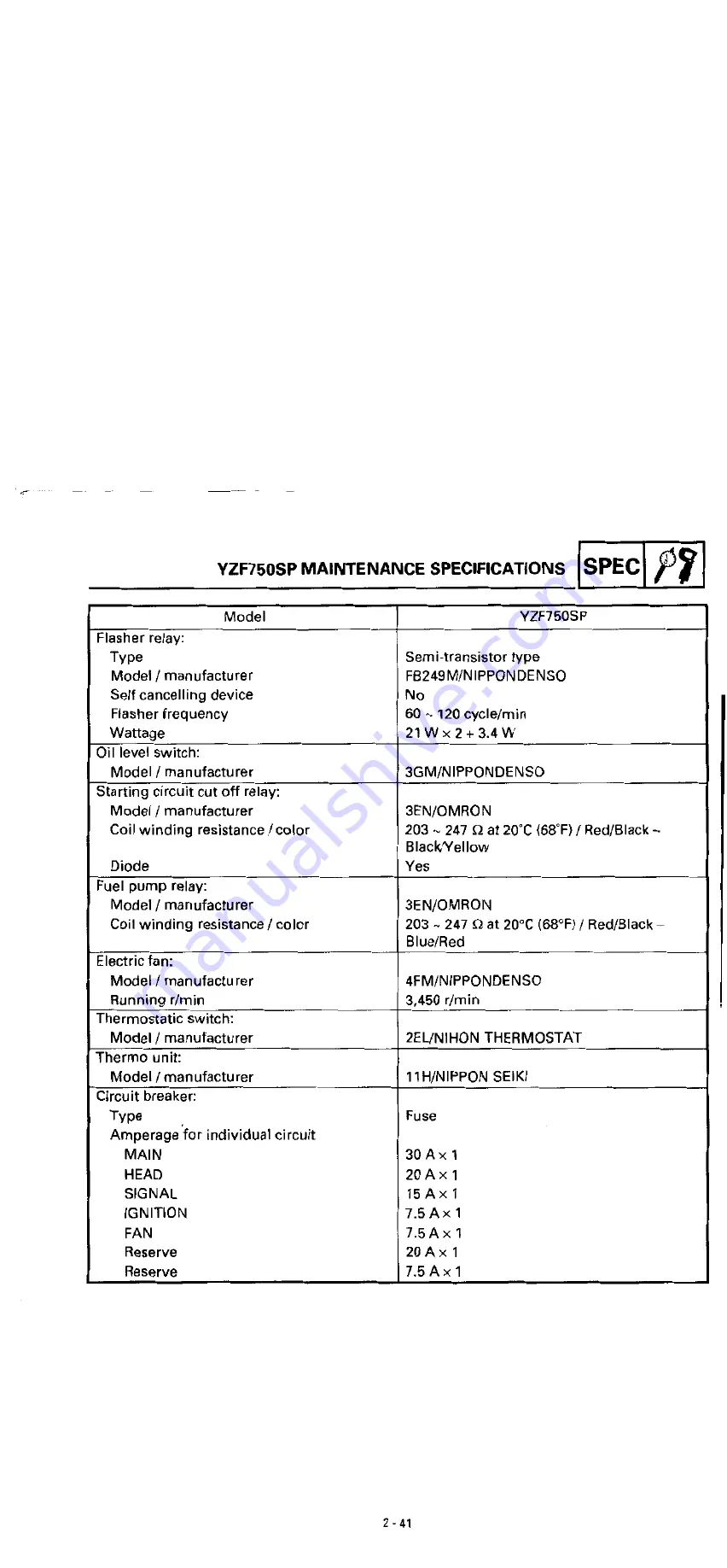 Yamaha YZF750R Service Manual Download Page 61