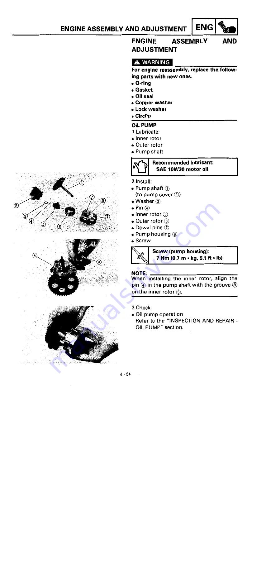 Yamaha YZF750R Service Manual Download Page 205