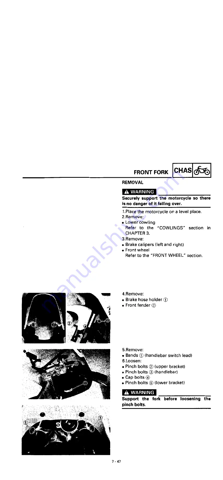 Yamaha YZF750R Service Manual Download Page 334