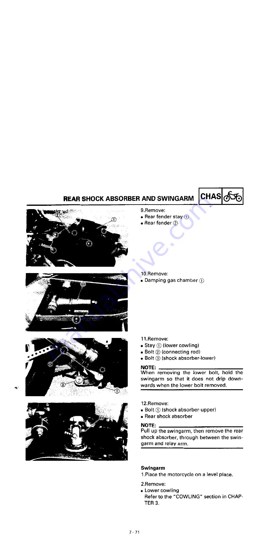 Yamaha YZF750R Service Manual Download Page 358