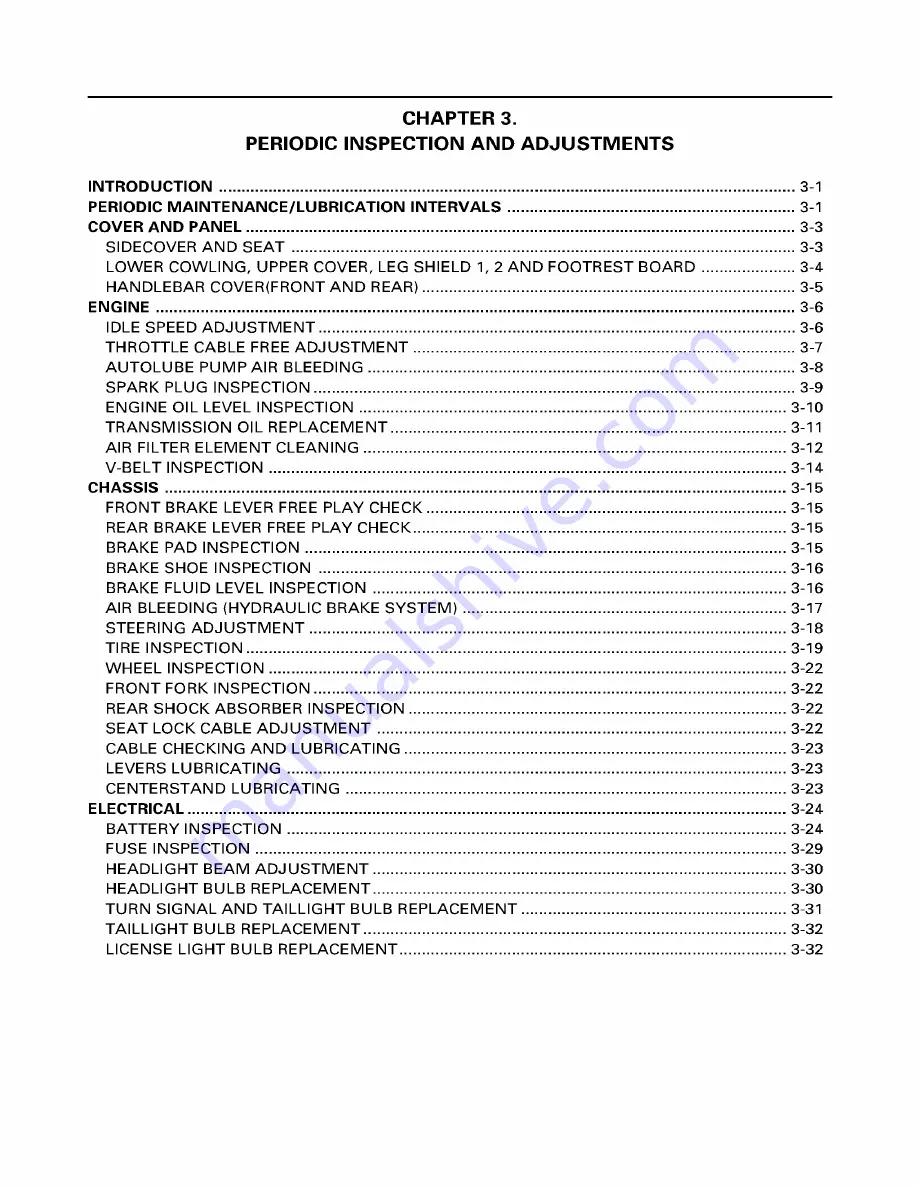 Yamaha ZUMA YW50T Service Manual Download Page 10