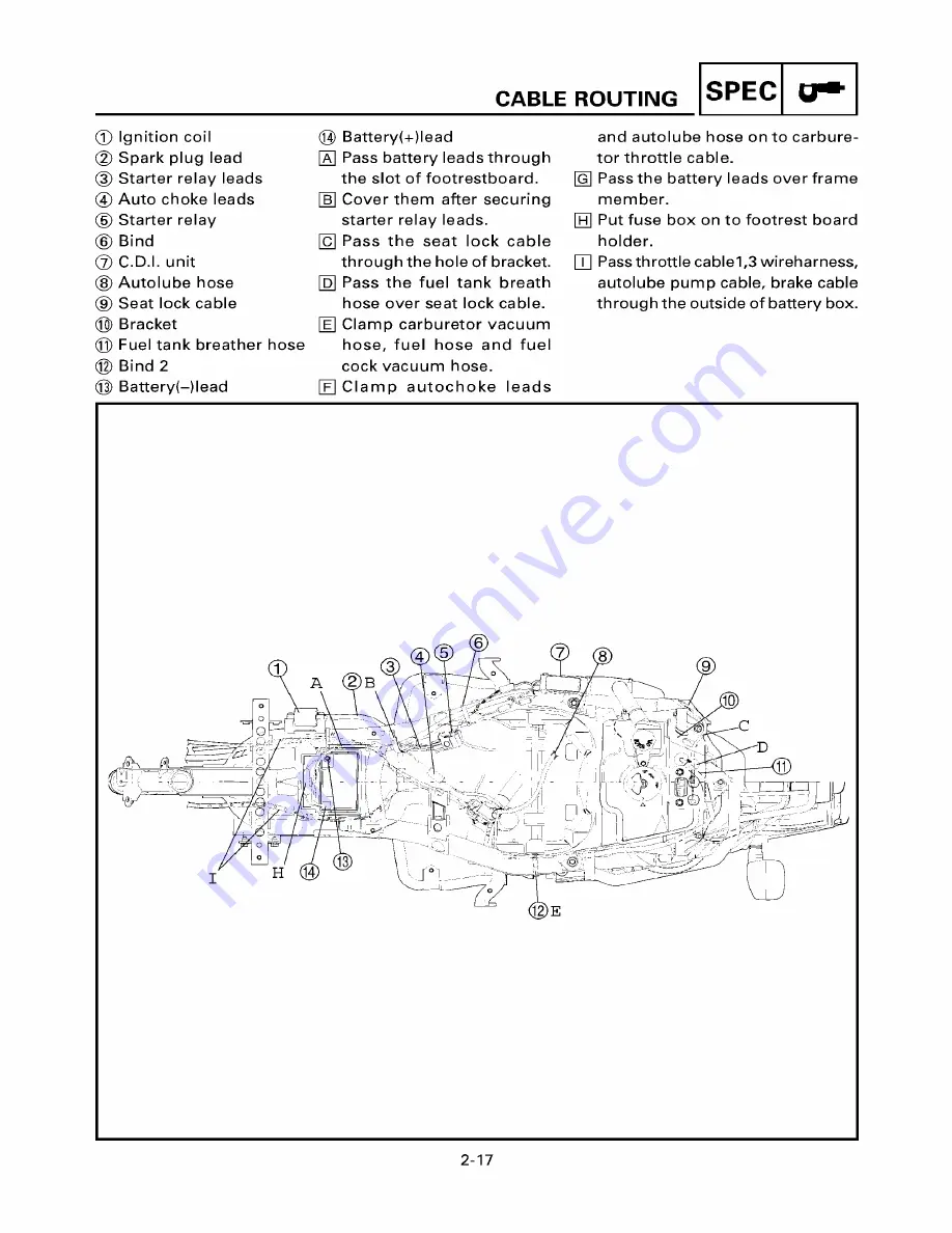 Yamaha ZUMA YW50T Скачать руководство пользователя страница 39