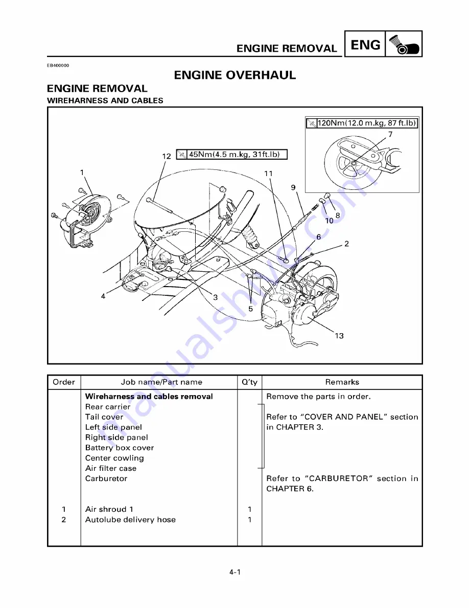 Yamaha ZUMA YW50T Скачать руководство пользователя страница 73