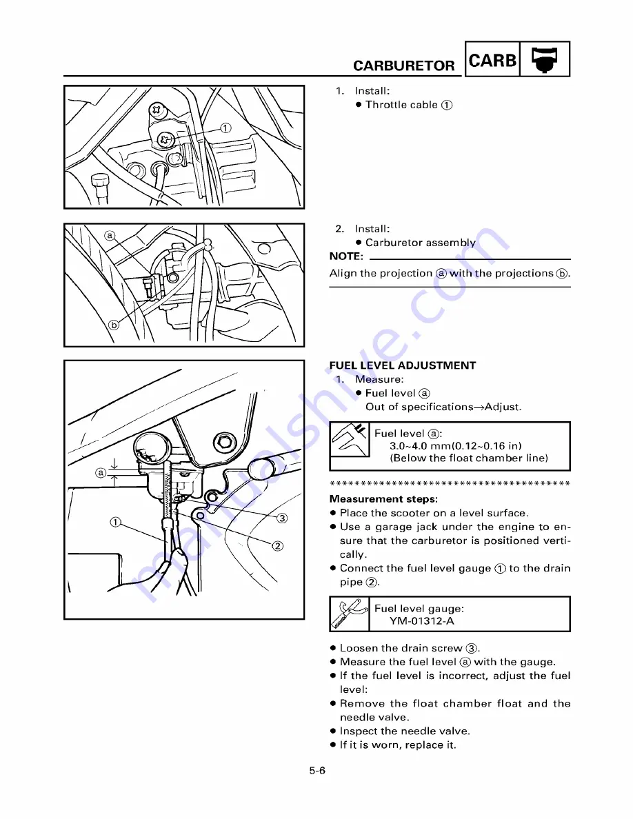 Yamaha ZUMA YW50T Service Manual Download Page 118