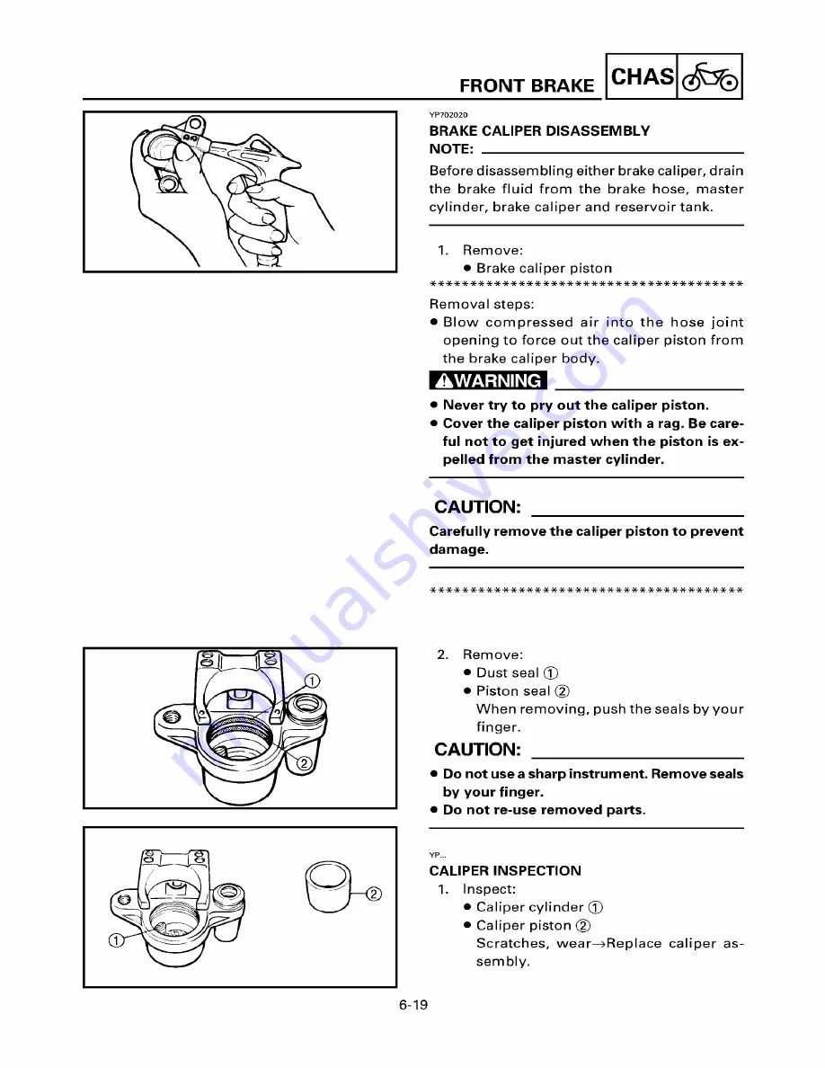 Yamaha ZUMA YW50T Service Manual Download Page 139