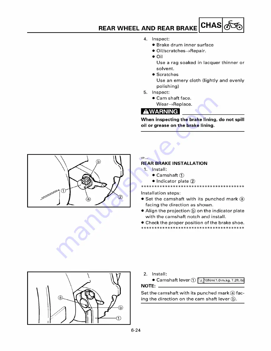 Yamaha ZUMA YW50T Service Manual Download Page 144