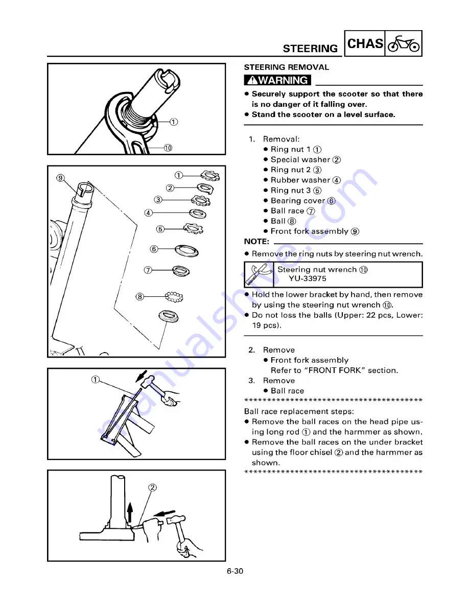 Yamaha ZUMA YW50T Service Manual Download Page 150