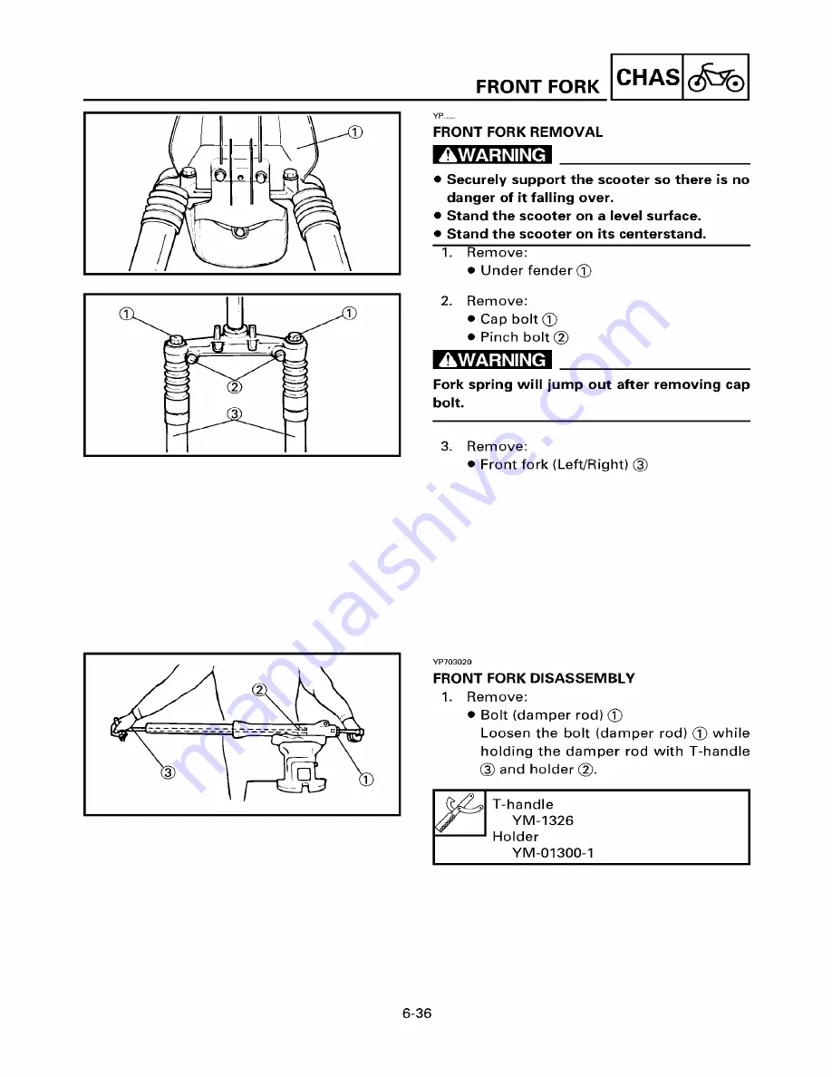 Yamaha ZUMA YW50T Service Manual Download Page 156